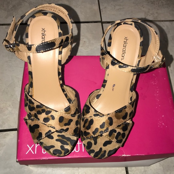 cheetah print platforms